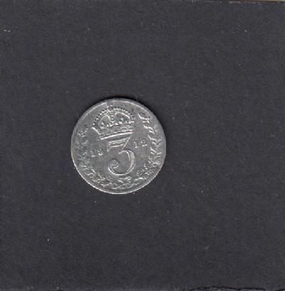 Beschrijving: 3 Pence EDWARD V